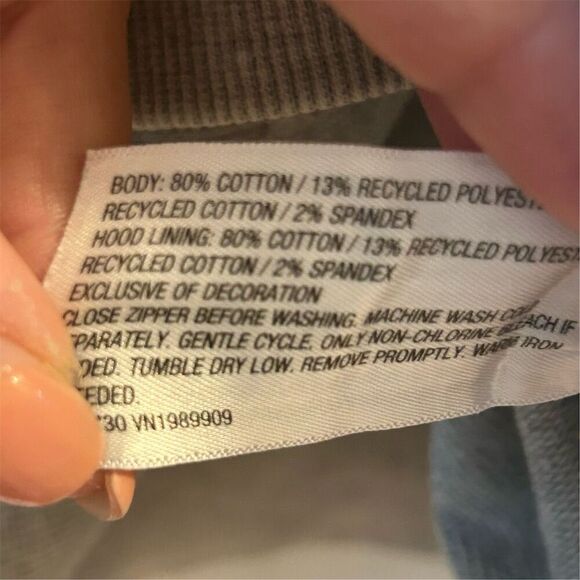 JoyLab Women's Medium Gray Half-Zip Hoodie Long Sleeve Casual Top - Picture 10 of 14